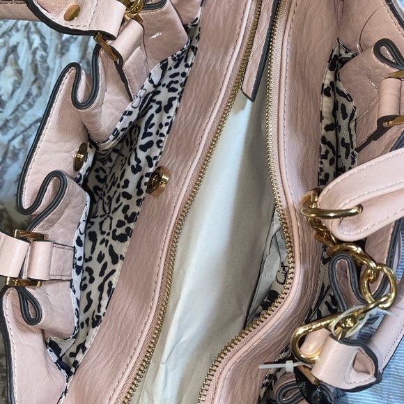 Powder Blush Ruched Lucille Satchel - Picture 6 of 9